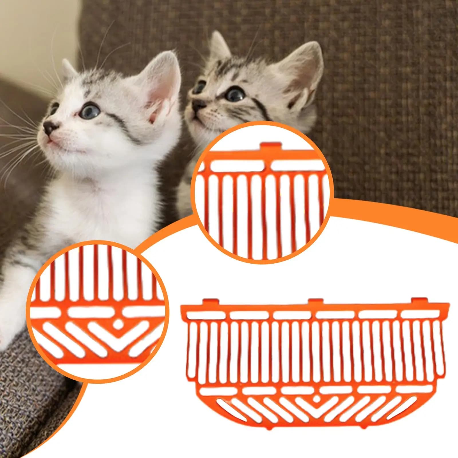 Ricambio per Filtro a Rete in ABS per Lettiera Autopulente per Gatti, Accessorio per Riparazione Toilette per Gatti