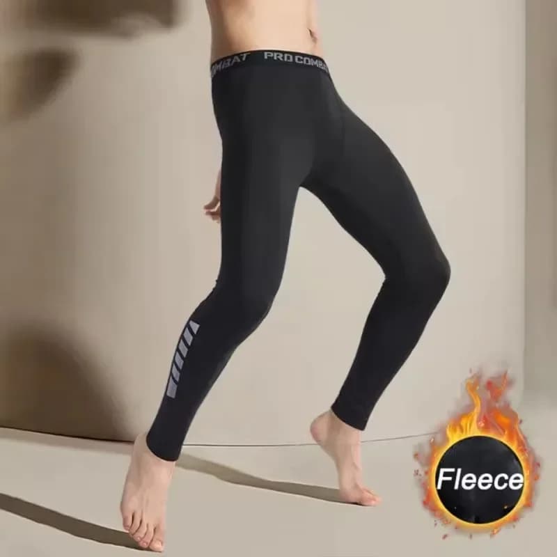 2026 Fall Men's Stretch Compression Tights, Figure-Hugging Gym Pants, Thermal Sports Leggings for Daily Training