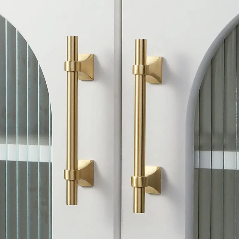 1 maniglie per mobili in ottone, maniglie per cassetti in oro vintage, maniglie di lusso in stile antico per mobili da cucina