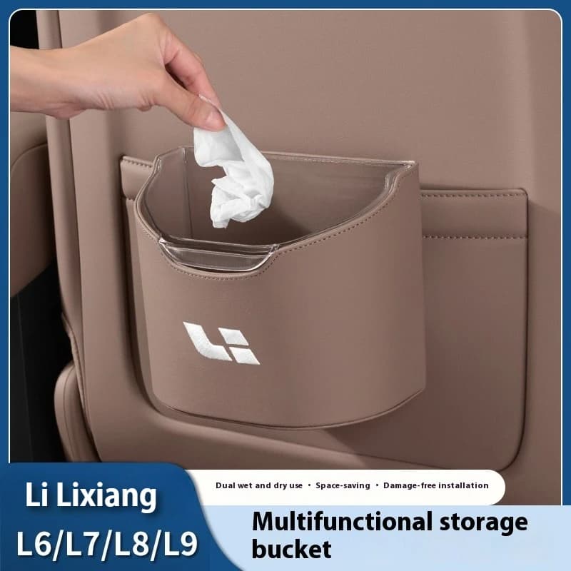 Misura Per Li L6 L7 L8 L9 LIXIANG I8 MEGA Porta Auto Pattumiera Seggiolino Auto Ombrello Scatola di Immagazzinaggio Appeso Contenitore di Stoccaggio