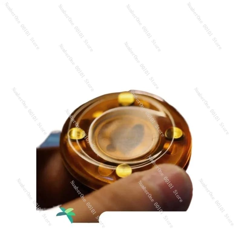 Giocattolo Antistress Magnetico a Oscillazione con Motore, Spinner da Dito EDC, Click Coin da Scrivania per Decompressione