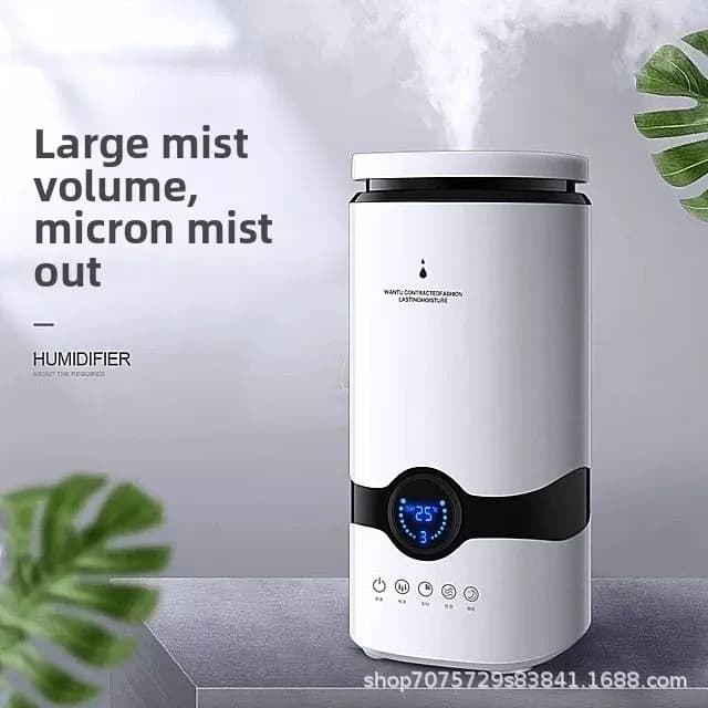 Umidificatore, umidificatore per camera da letto piccola, tavolo da tavolo per uso domestico da 4 litri, macchina per aromaterapia silenziosa per ufficio
