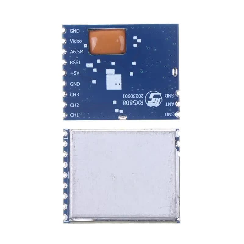 Modulo Ricevitore Audio Video Wireless 4.9G RX5808 con Controllo SPI ad Alta Larghezza di Banda per Sistemi FPV, Elicotteri RC e Droni