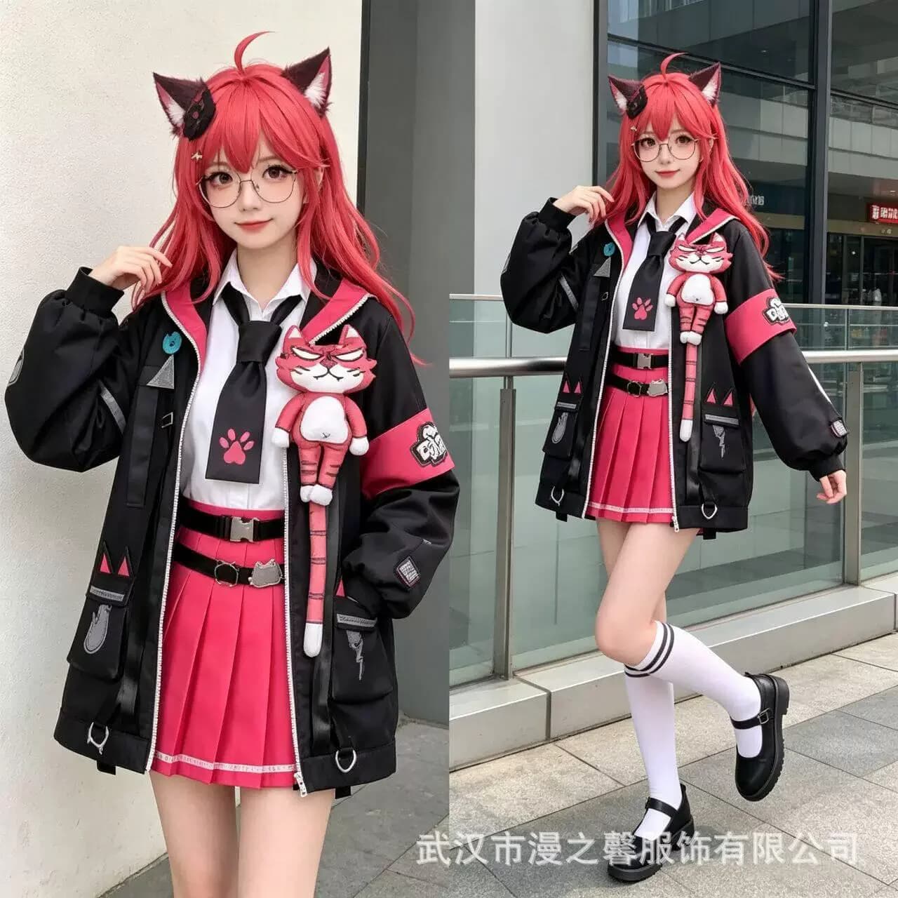 Neverness to Everness NTE Nanally Coluccis Cosplay Costume Women's Game School Sailor Uniform Full Set Halloween Party Outfit