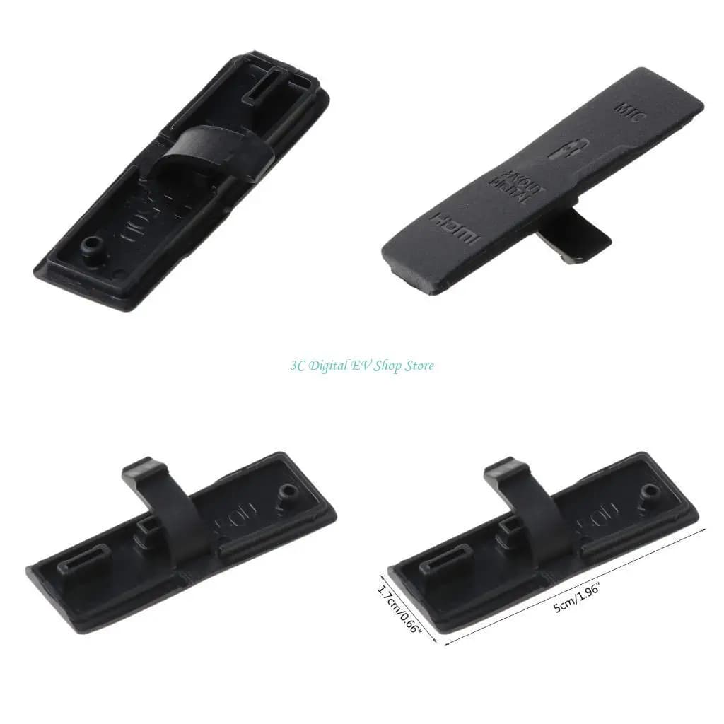 E74D MICROFONO USB laterale compatibile per sostituzione in gomma della copertura della porta video per Cano