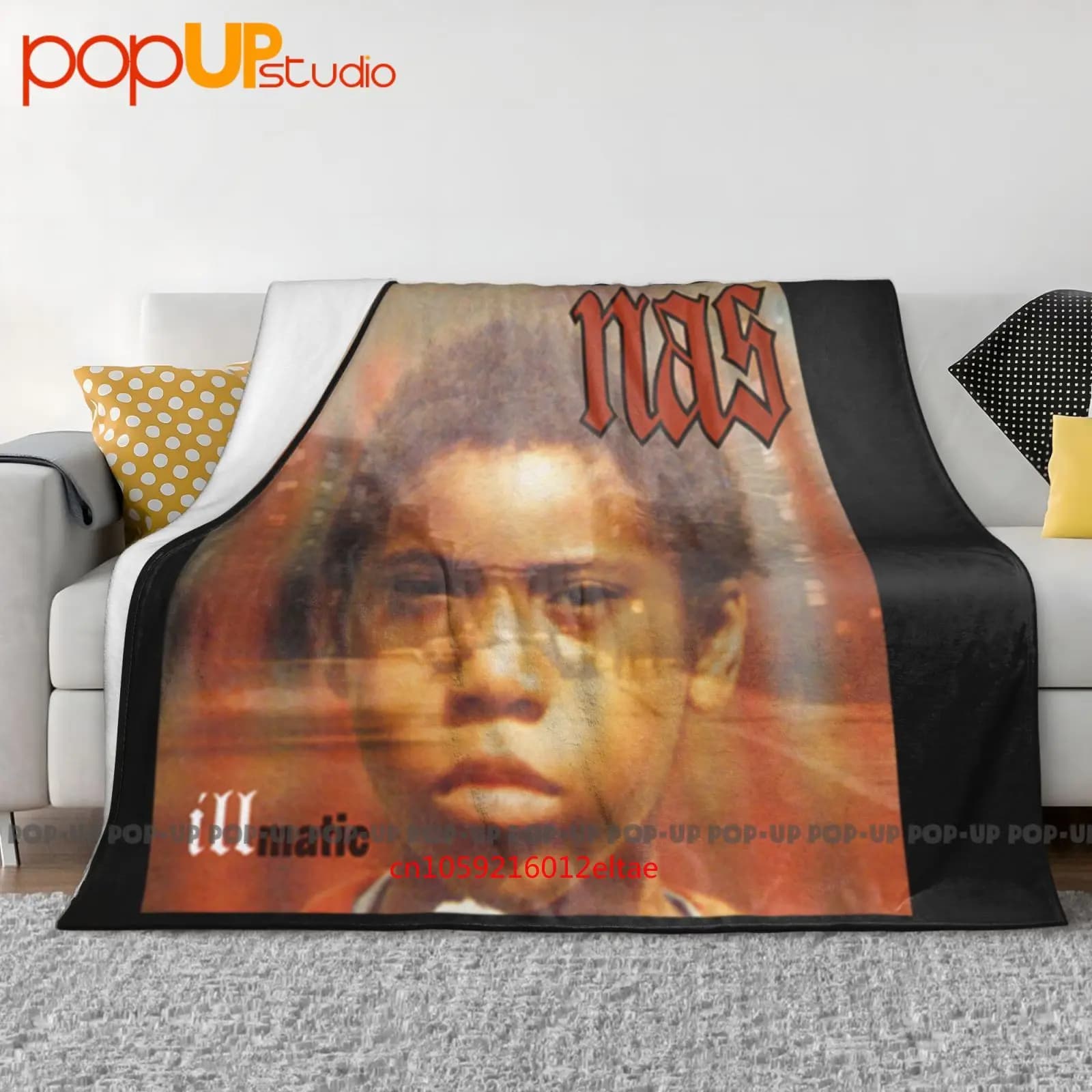 Nas Illmatic Classic Hip Hoprap New York Coperta ultra morbida trapunta invernale Copridivano Copriletto