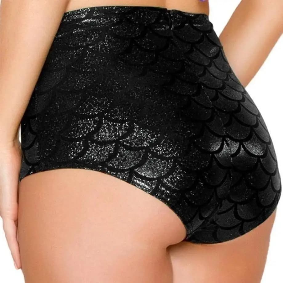 1 pezzi sexy pesce scala modellato leggings elastico sirena moda donna triangolo shorts