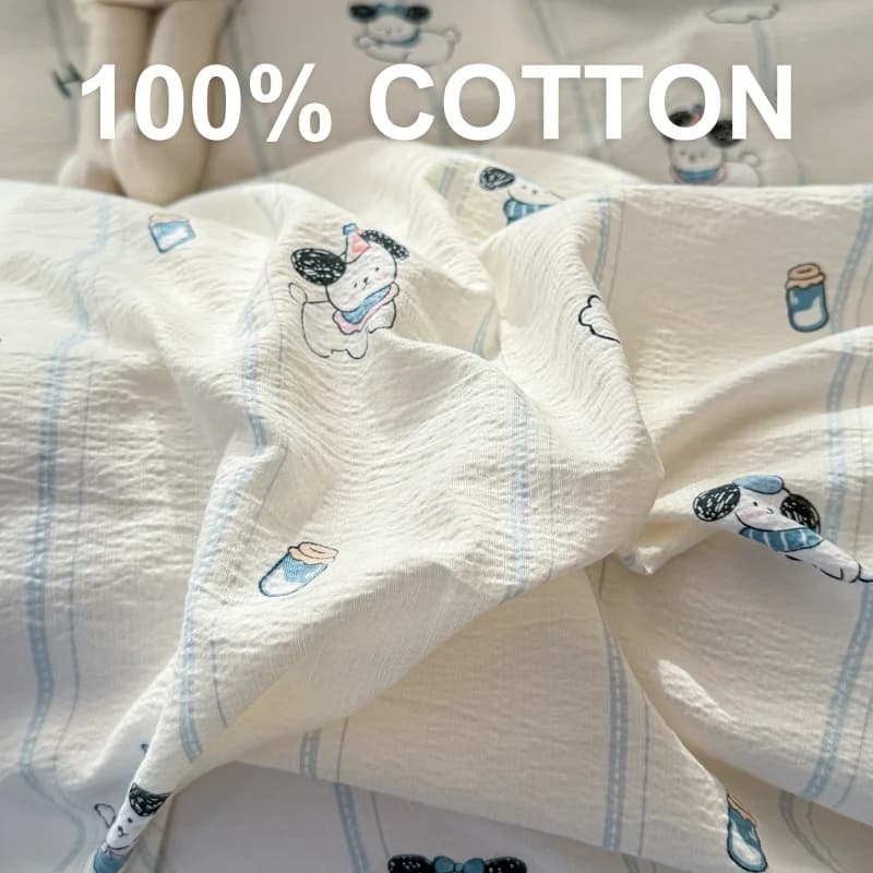 Copripiumino di design in cotone 100% morbido, carino, in stile coreano, per giovani