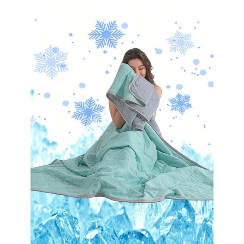 1pc Cooling Blanket For Hot Sleepers, Lightweight Cooling Throw Blanket Absorbs Heat To Keep Adults Cool In Summer, Soft