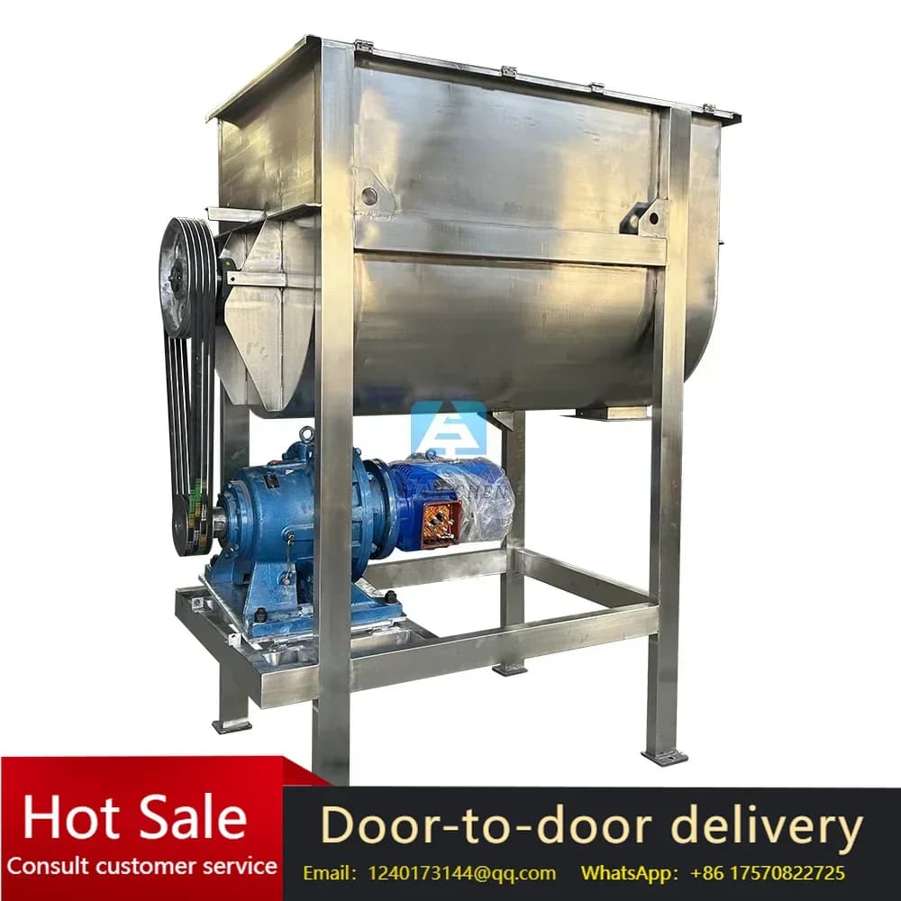 Miscelatore a Nastro per Substrati, Miscelatore per Polveri Secche: Miscelatore Industriale Orizzontale in Acciaio Inox, 12000 L