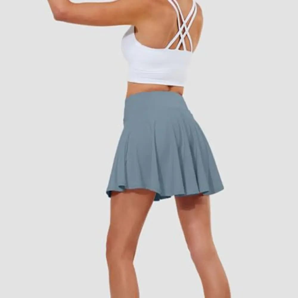 Pleated Tennis Skirts with Shorts Pockets Built-in Shorts High Waisted Skirts Tummy Control Moisture Wickin Golf Skorts Training