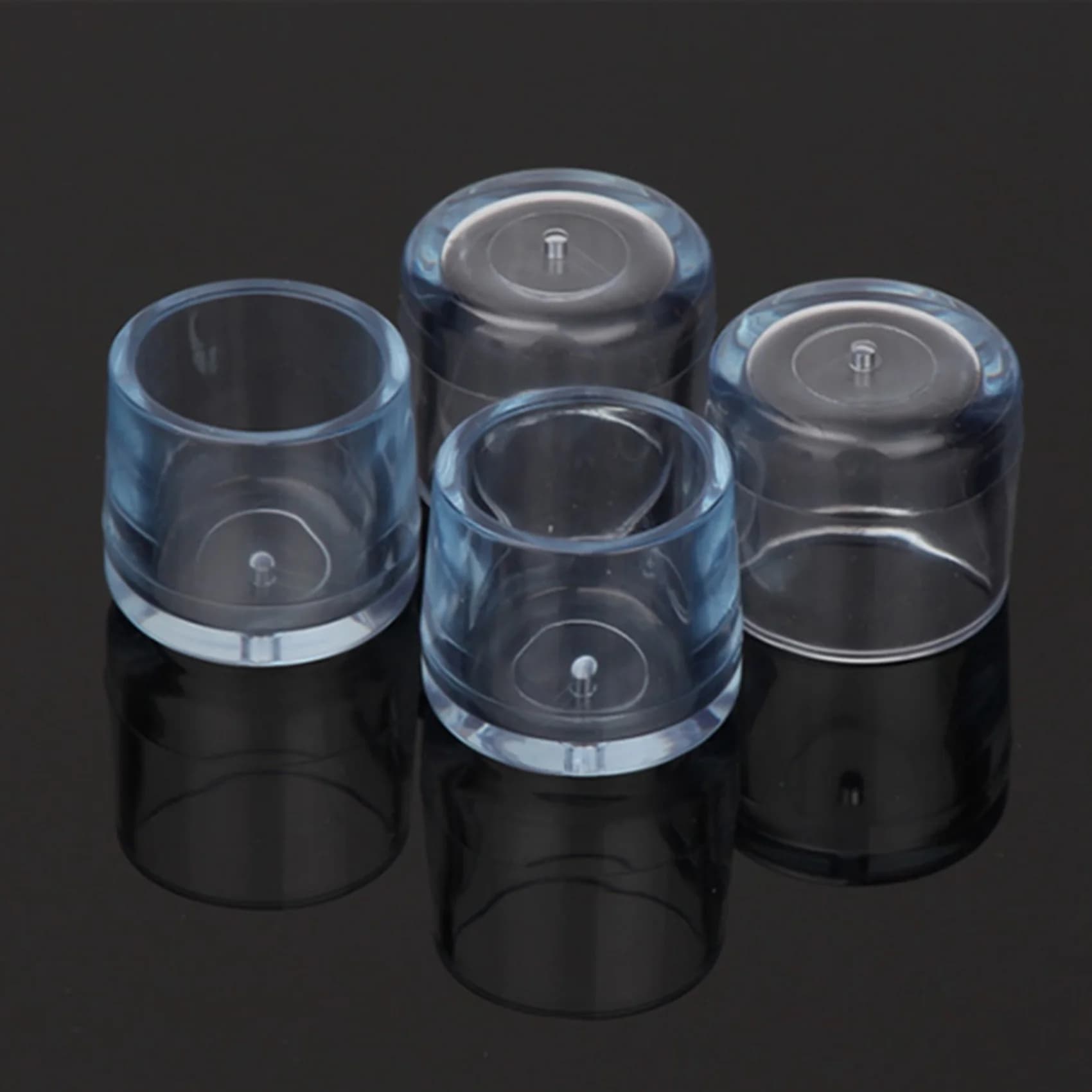 Y74A-8 pezzi di gomma trasparente per mobili, tavolo, sedia, gamba, piedi, tappo, protezione, 15 mm