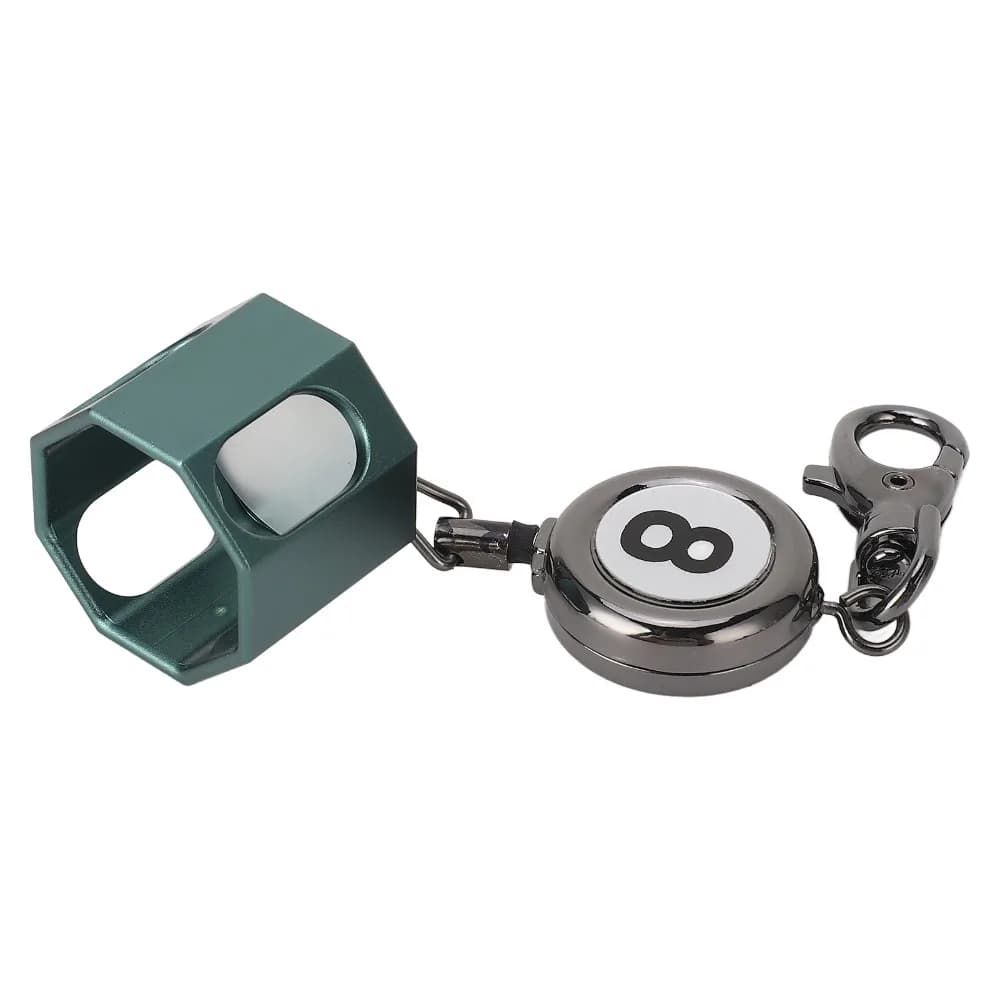 Porta Gessetto Retrattile in Lega di Zinco per Stecca da Biliardo, Leggero, Ottagonale, in Alluminio