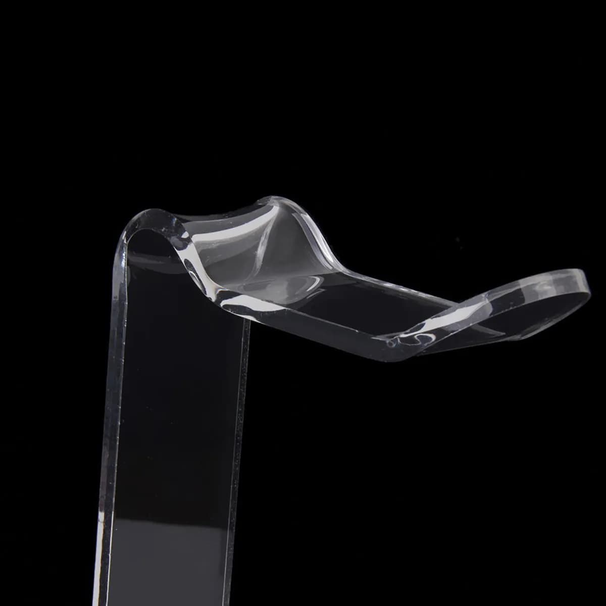 Supporto per cuffie in acrilico, traslucido, stabile, dal design semplice, professionale, universale