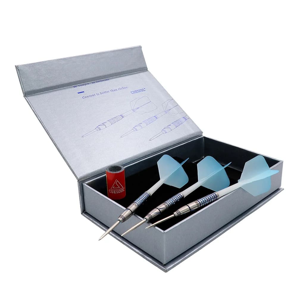 CUESOUL Pietra GEM blu 22 g Punta in acciaio 90% freccette al tungsteno