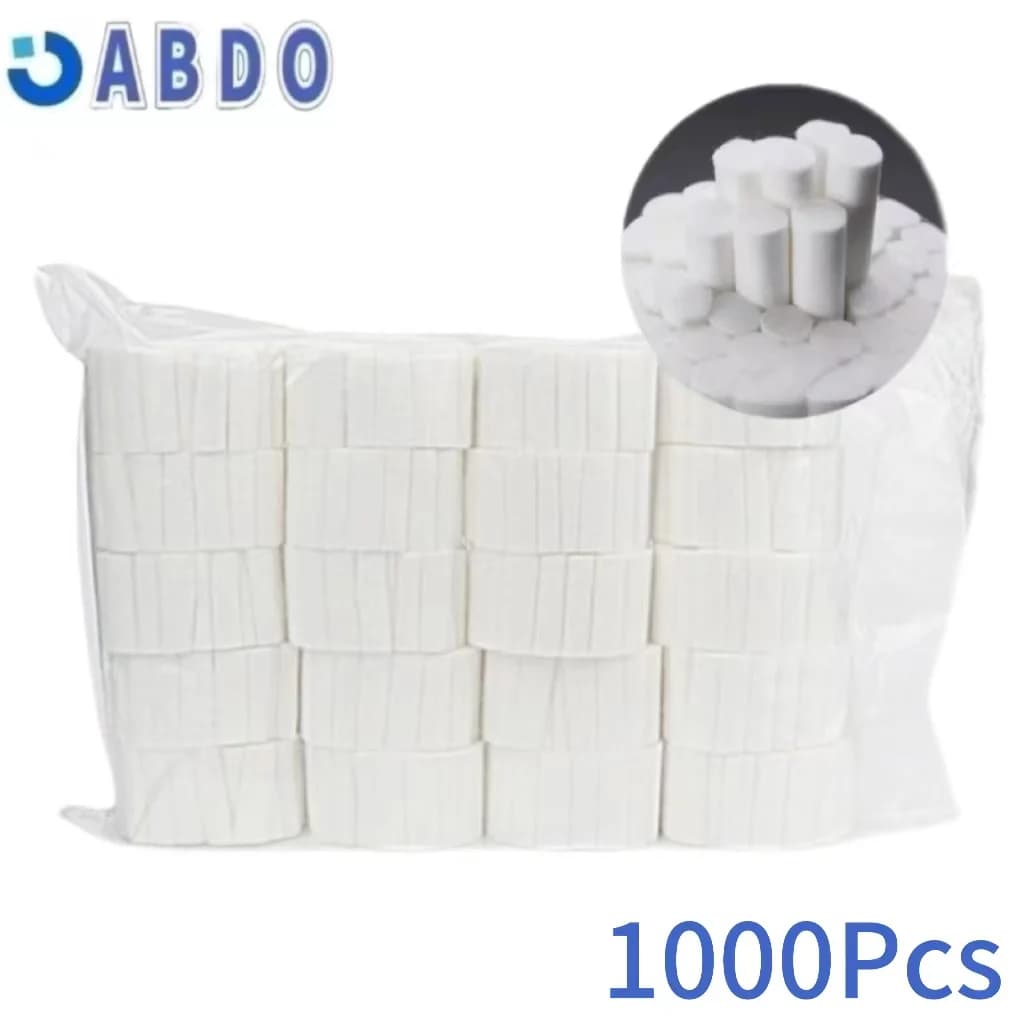 Disposable Dental Medical Surgical Cotton Rolls High Purity Cotton Roll Dentist Material Teeth Whitening 1000 pcs/Lot