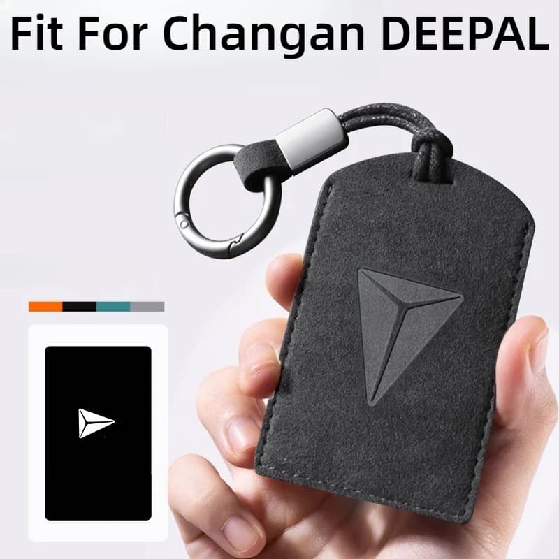 Misura Per Changan DEEPAL S05 S07 L07 G318 SL03 Portachiavi Auto NFC Smart Card Custodia In Pelle Scamosciata Guscio Protettivo