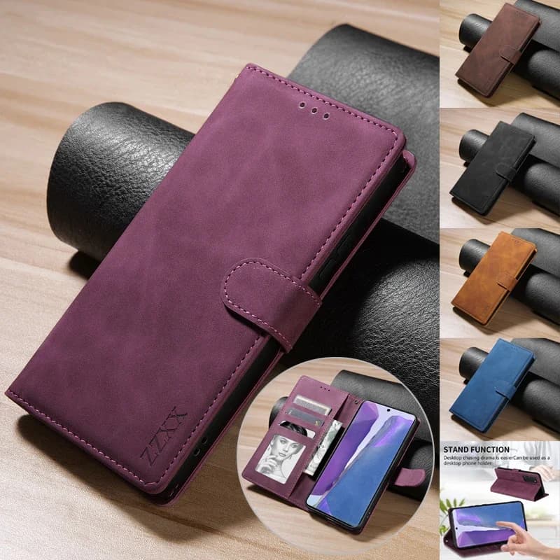 Custodia in pelle magnetica con slot per schede a portafoglio per Samsung Galaxy A03 A05s A06 A12 A13 A14 A15 A16 A26 A35 A36 A53 A54 A55 A56 A71