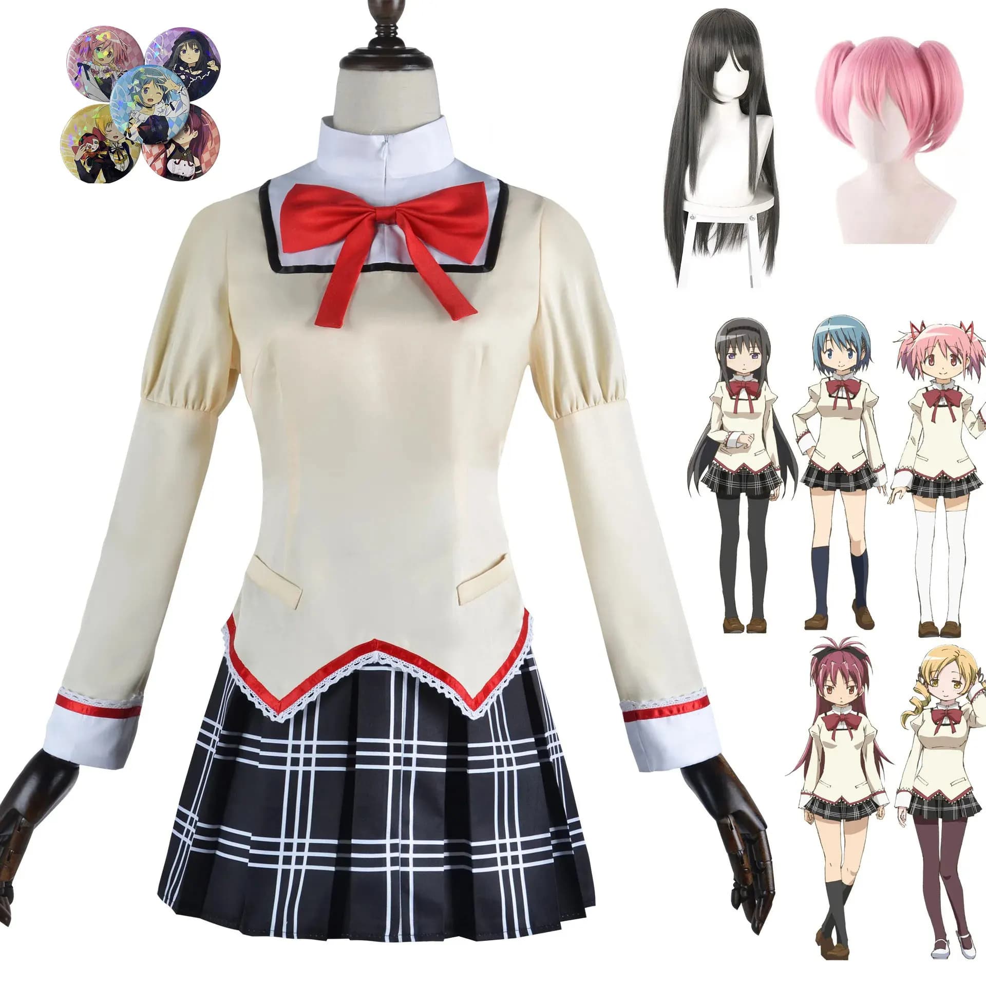 Uniforme giapponese in stile college per cosplay anime, costume da ragazza per performance, uniforme da campus, costume COS.