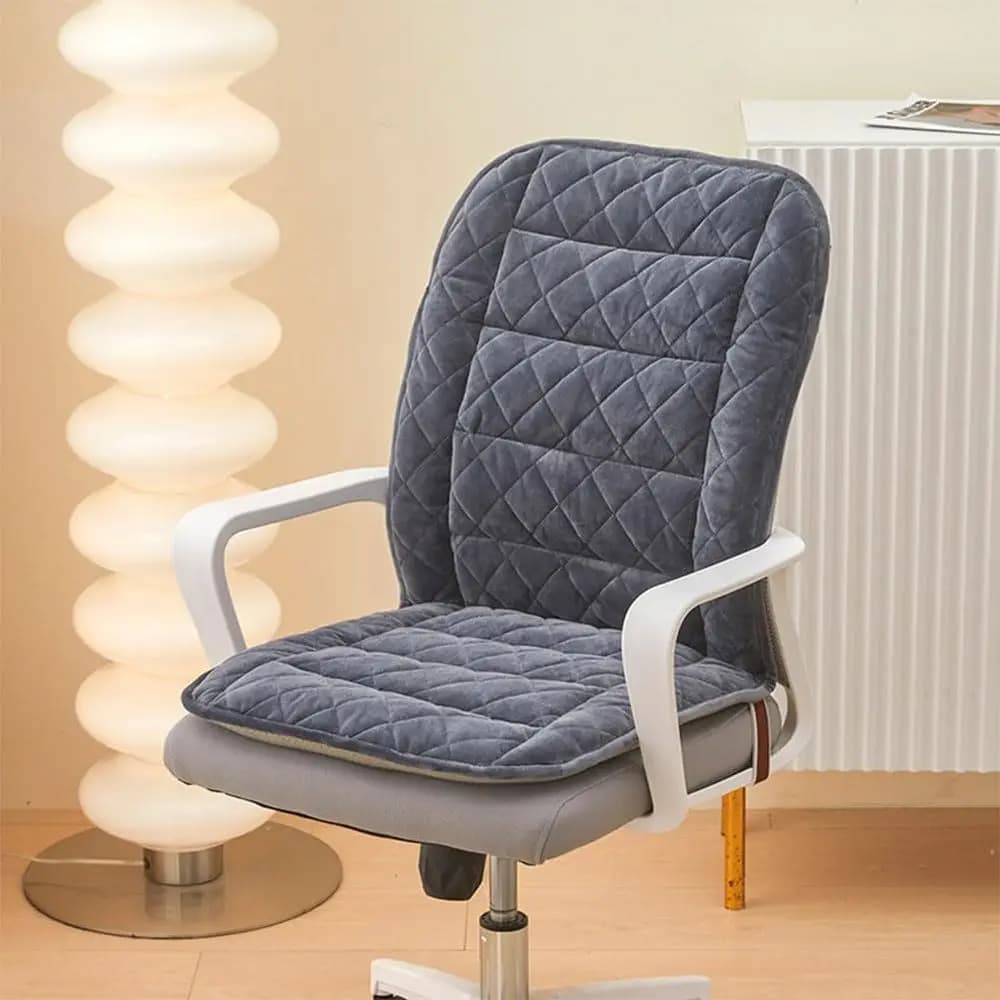 Cuscino Ergonomico per Sedia da Ufficio con Schienale Alto, Antiscivolo e con Lacci per Comfort in Ufficio, Gaming e Relax
