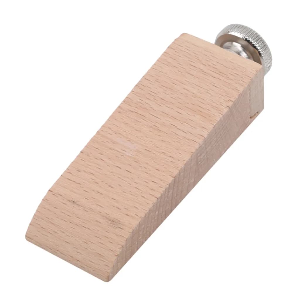 Blocco abrasivo in faggio per levigatura, strumento fai da te per la lavorazione del cuoio, supporto per carta vetrata, strumento per lucidatura bordi, gadget
