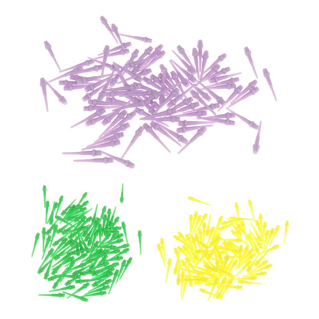 Plastic Tip Dart Replacement Soft Dart Tips 2BA Short Needle for Darts Electronic Tip Plastic Tip 100 Piece Set