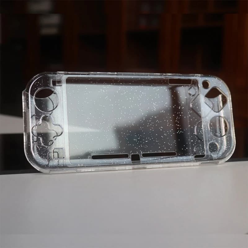 Guscio protettivo trasparente per console di gioco Switch Lite Custodia rigida per PC antiurto resistente ai graffi Custodia ergonomica
