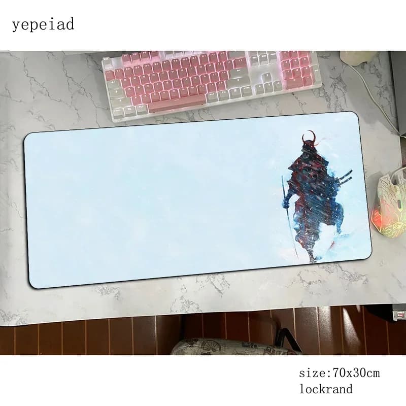 Bushido Samurai tappetino per mouse Tappetini popolari 800x300x3mm Tappetino per mouse per computer accessori da gioco grande mousepad tastiera giochi pc gamer