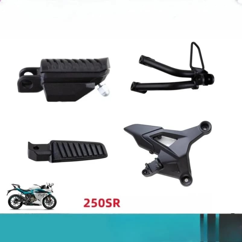 For CFMOTO 250SR CF250SR 250-6 Motorcycle Front Left Right Pedal Foot Rest Peg Bracket brake lever Footrest Footpeg