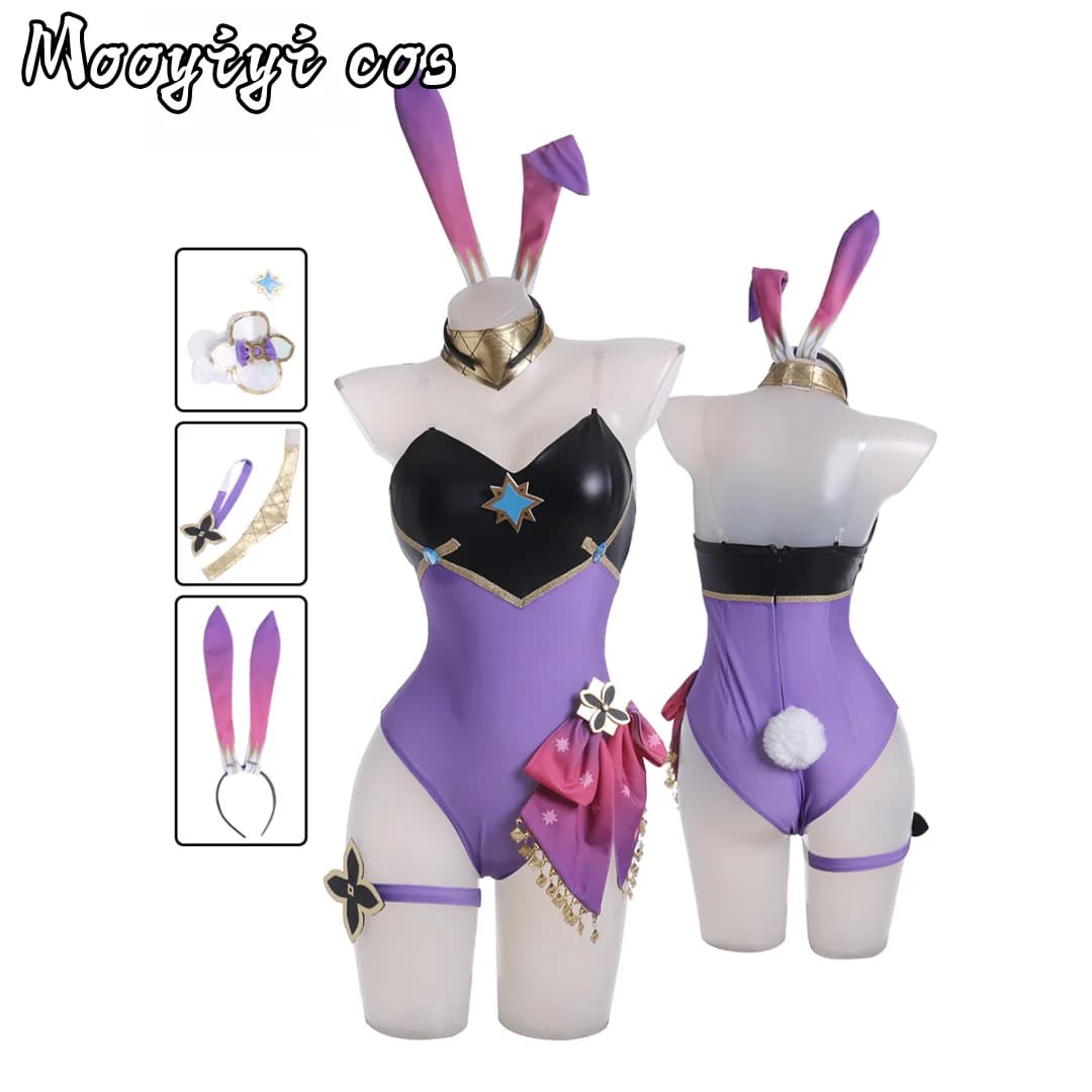Nuovo costume cosplay Dori Halloween Natale Mostra di fumetti Anime Donna S-XL Gioco Genshin Impact Bunny Girl DISPONIBILE