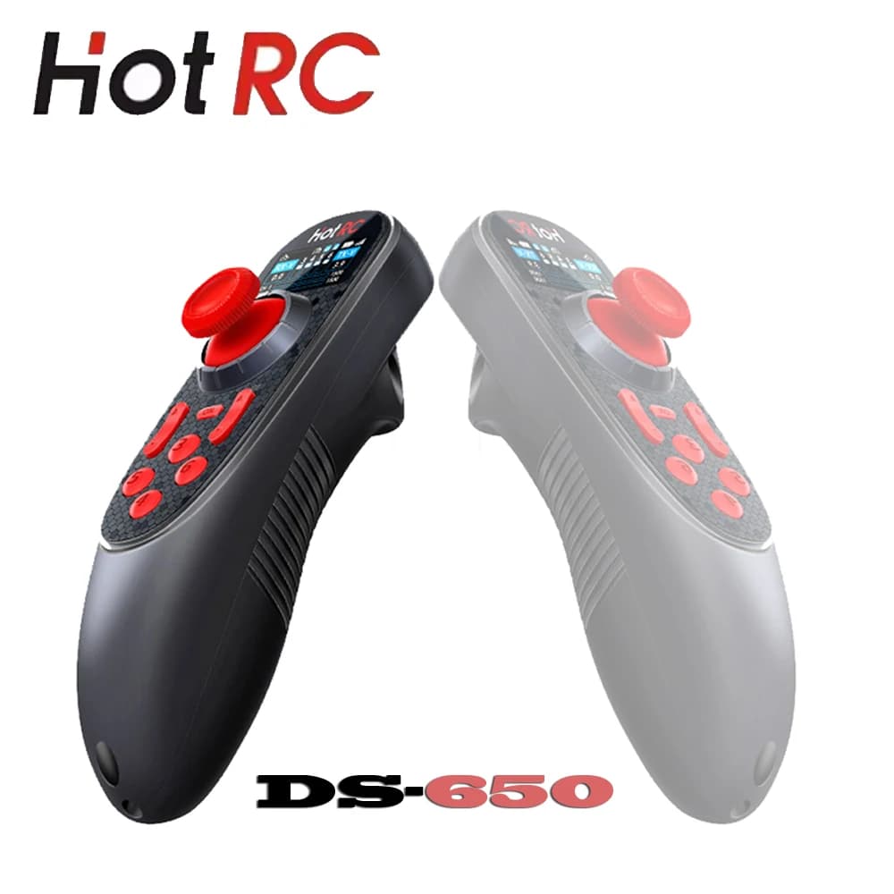 HOTRC DS-650 6CH 2.4G Trasmettitore Sistema radio con telecomando per modello RC Barca/Drag Net Boat/Barca da pesca/Auto/Parti del carro armato