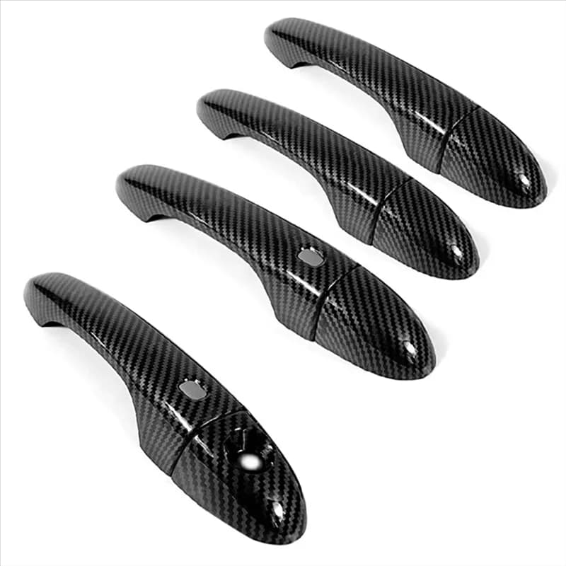 1 Set Carbon Fiber Door Handle Cover Trim For Ghibli Sedan Trofeo Smart Door Handle