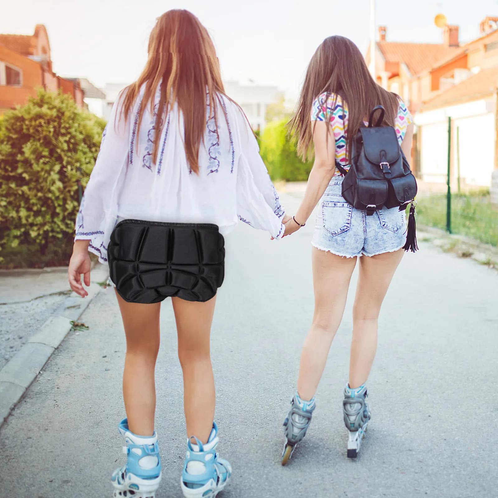 Imbottiture Protettive per Pattinaggio su Ghiaccio, Protezioni per Sci, Protezione per Fianchi per Bambini e Adulti, Pantaloni Imbottiti Leggeri Antiscivolo