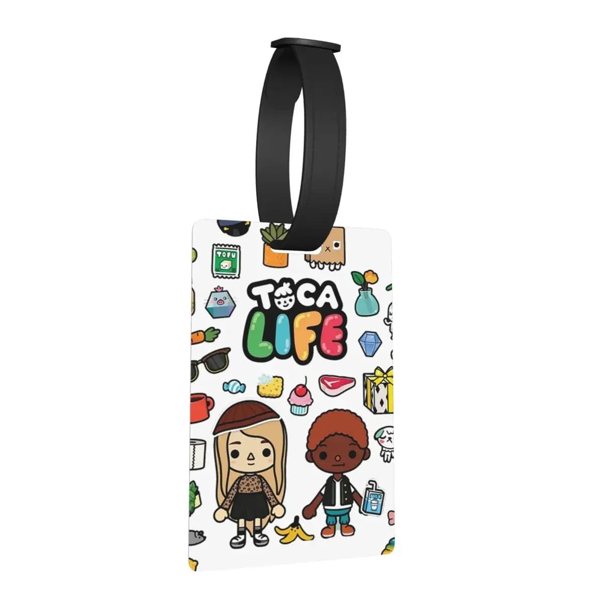 Toca Boca Etichette per bagagli Accessori per valigie Moda da viaggio Etichetta per imbarco per bagagli Porta etichette ID Nome Indirizzo
