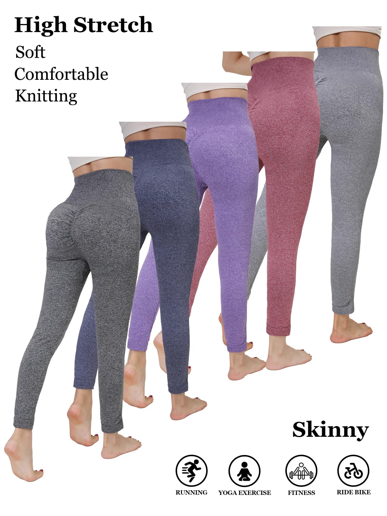 CUHAKCI Leggings attillati sexy e alla moda da donna primaverili ed estivi con pantaloni da yoga da corsa per sport all'aria aperta