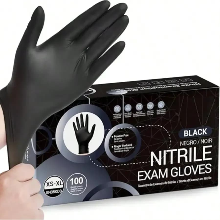 100pc Many Colors Available To Choose Disposable Nitrile Latex Free Tattoo Nail Hair Salon Cleaning Gloves