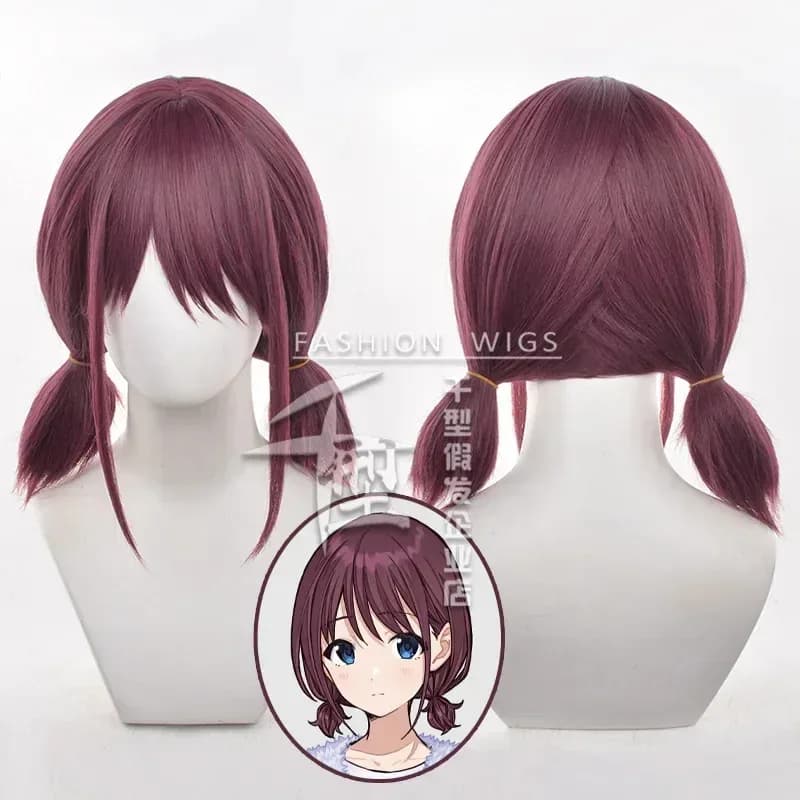 Anime Girls Band Cry Nina Yesterday Cosplay Wig Woman Cute 38 cm Short Hair Nina Yesterday Cosplay Heat Resistant Cap Free