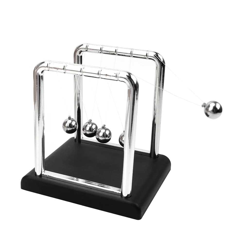 Metal Pendulum Ball Desk Table Decor Newton Ball Newton's Cradle Steel Balance Ball Physics Science Pendulum