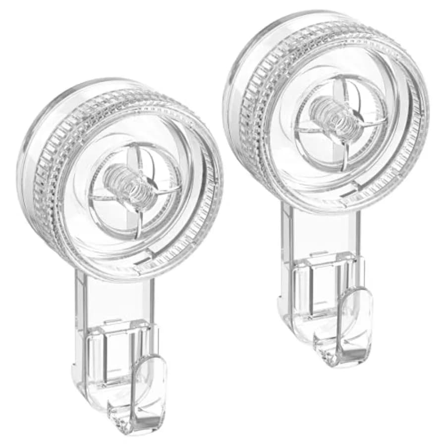 Suction Cup Hooks, Shower Hook Damage-Free Waterproof Vacuum Suction Hangers for Bathroom Kitchen, Removable Reusable Suction H