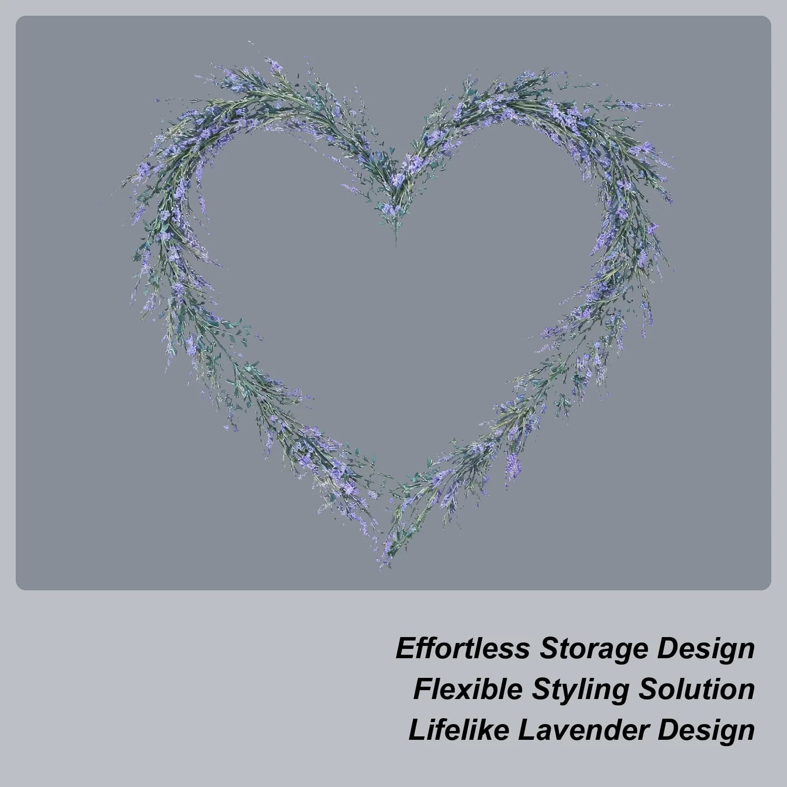 Artificial flower garland Flexible hanging fake plant Lavender Artificial flowers for wall table for entrance door
