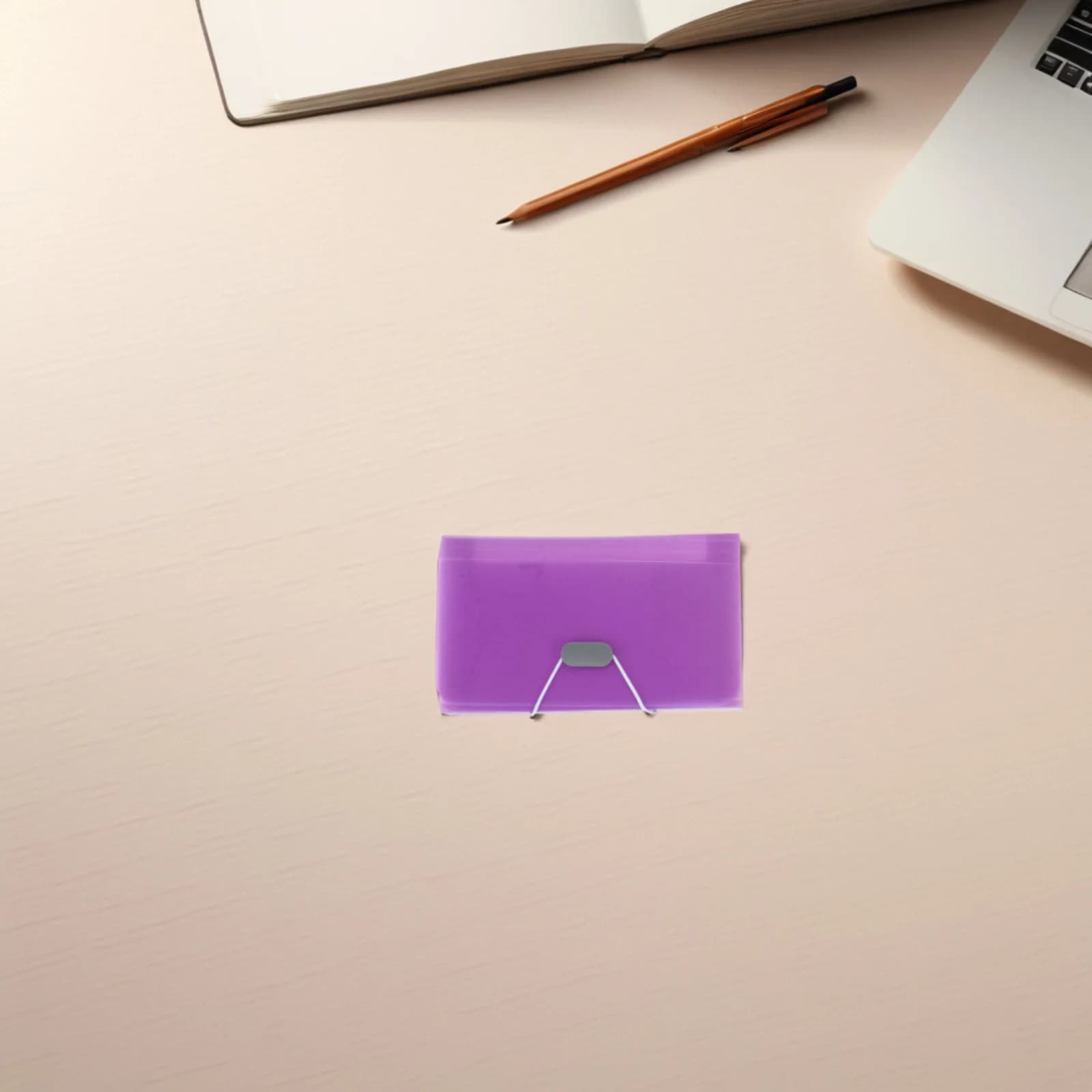 Organizzatore di Documenti a Fisarmonica in 4 Sezioni, Portadocumenti Espandibile in Plastica Multistrato Portatile