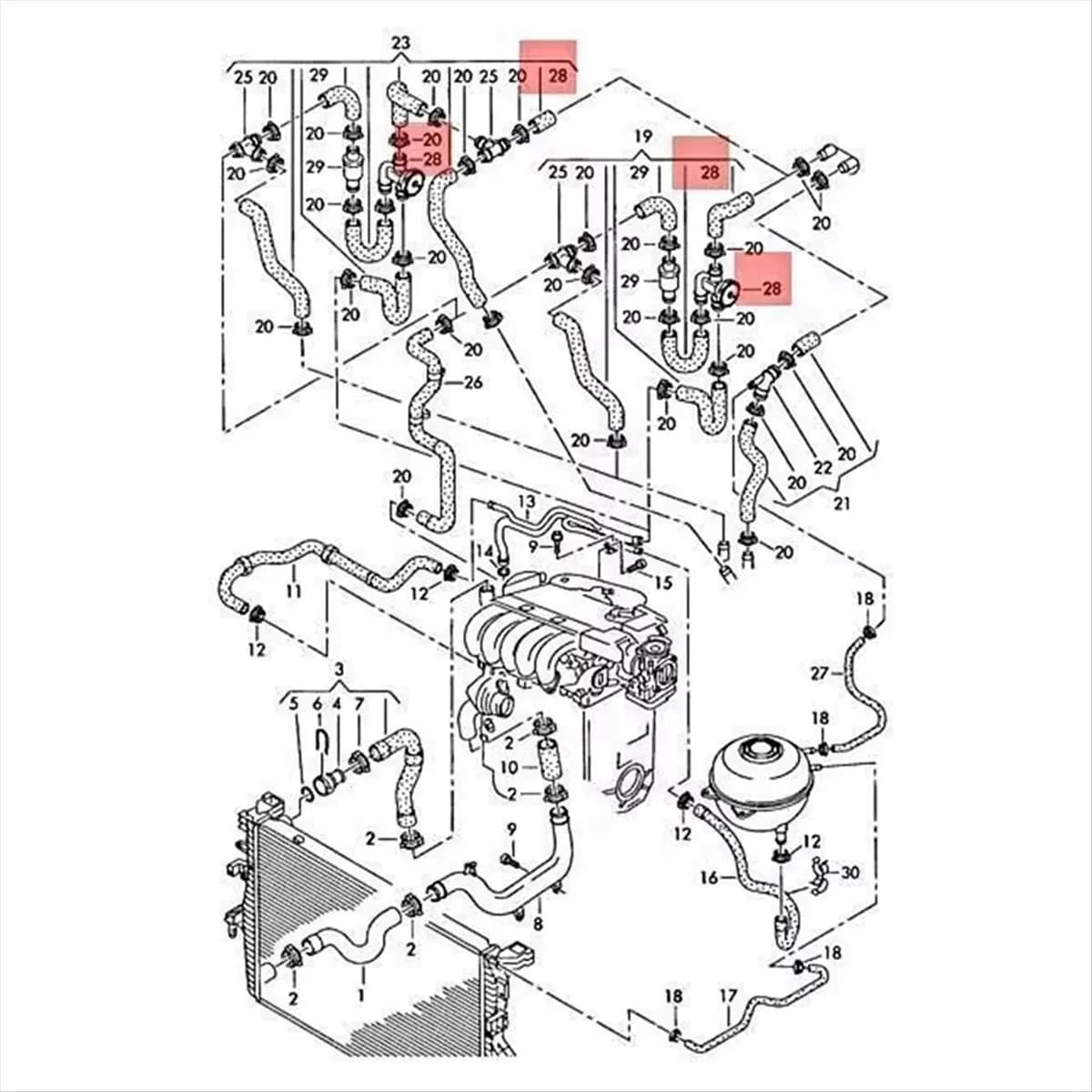 Super Sale New High Quality Car Vacuum Valve 7D0121805 95810660500 for Volkswagen Touareg TOUA11 3.0 T Auto Parts