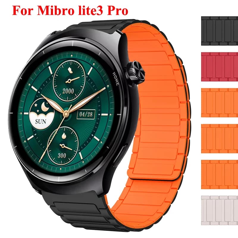 Cinturino magnetico in silicone per Mibro lite3 Pro Smartwatch cinturino da 22 mm per Mibro lite3 Pro cinturino donna uomo cinturino sportivo