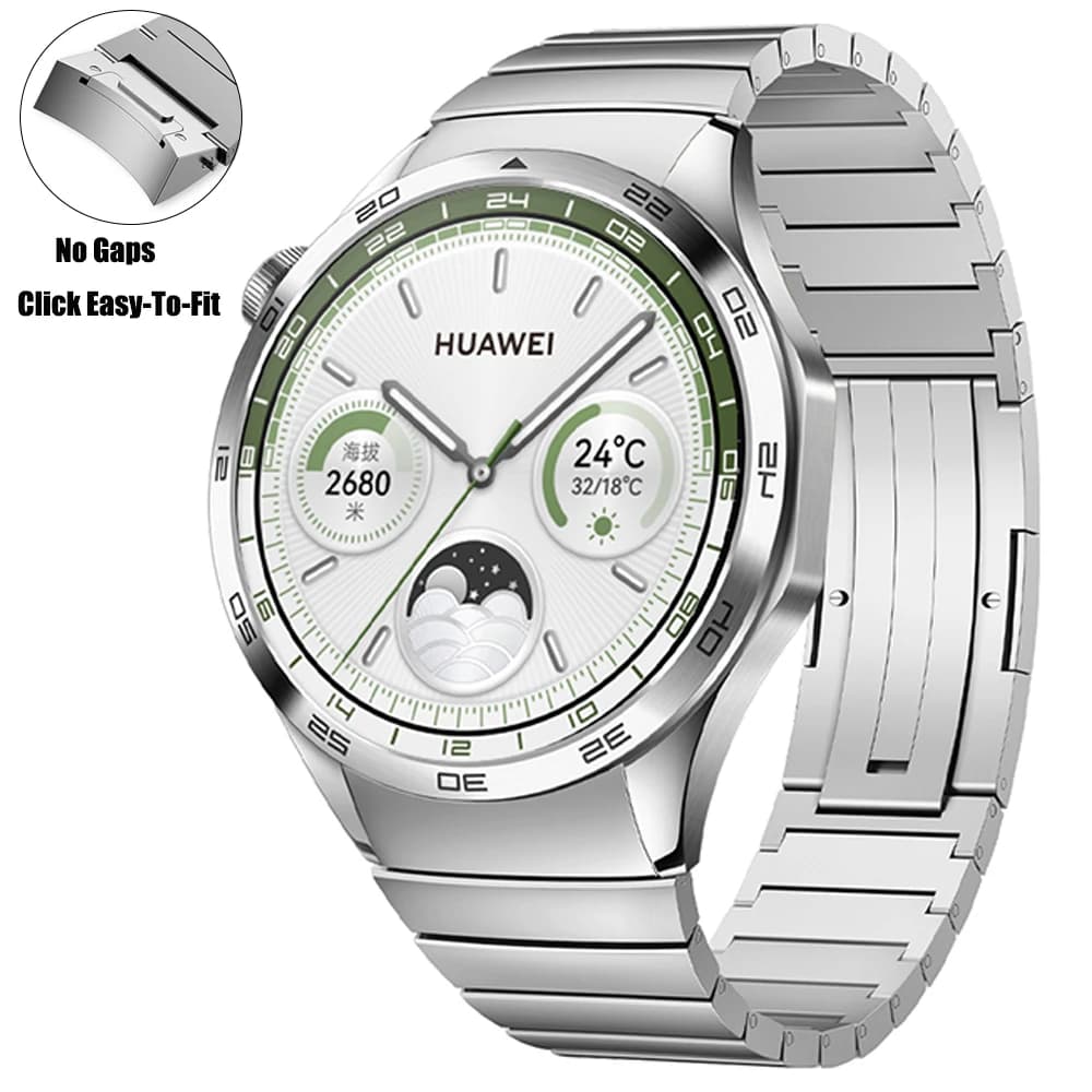 Cinturino ufficiale in acciaio metallico per HUAWEI WATCH GT 4 46mm GT4 No gap Link bracciale sostituzione Smartwatch Band Wristband accessori