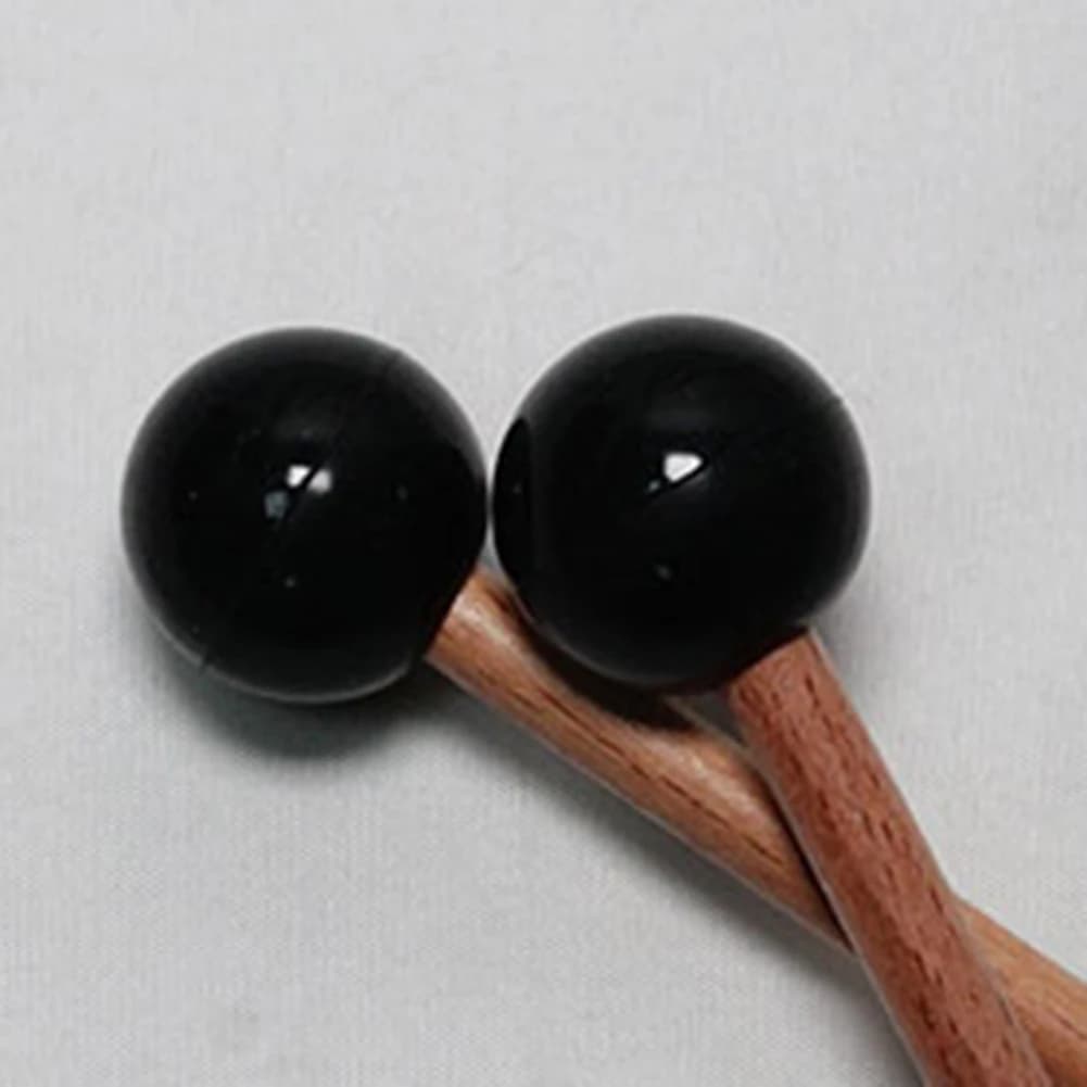 Pratiche Bacchette per Tongue Drum con Testa in Gomma, Martello per Xilofono e Marimba, Bacchette in Legno per Percussioni, Parti per Strumenti