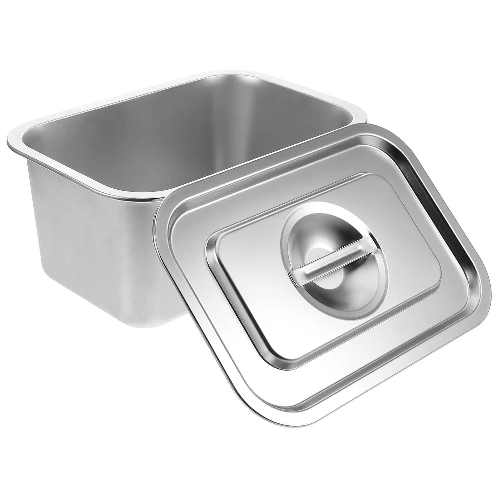 Stainless Steel Compost Bin Kitchen Countertop Food Waste Bin with Tight Fit Lid Odor Blocking Composting Container Small Space
