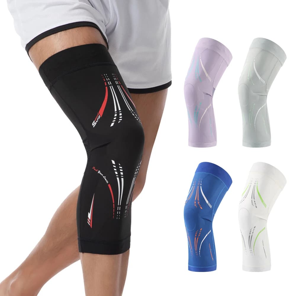 1 Pezzo Ginocchiera Compressiva Ultra-Sottile Unisex - Supporto Leggero per Alleviare il Dolore al Ginocchio, per Corsa, Allenamenti e Uso Quotidiano