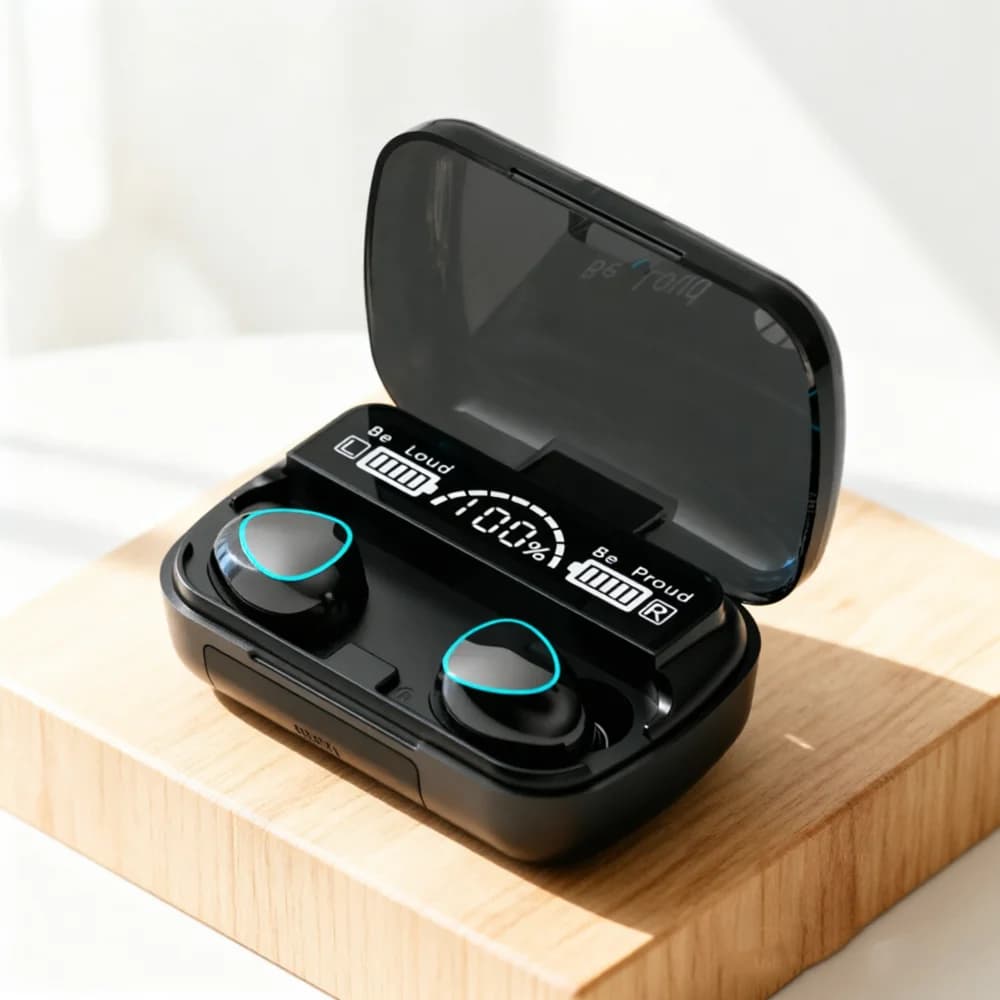 Bluetooth Earphones Handfree LED Dispay Headphones Bluetooth HiFi Stereo Music Wireless Earbuds Gaming Headset