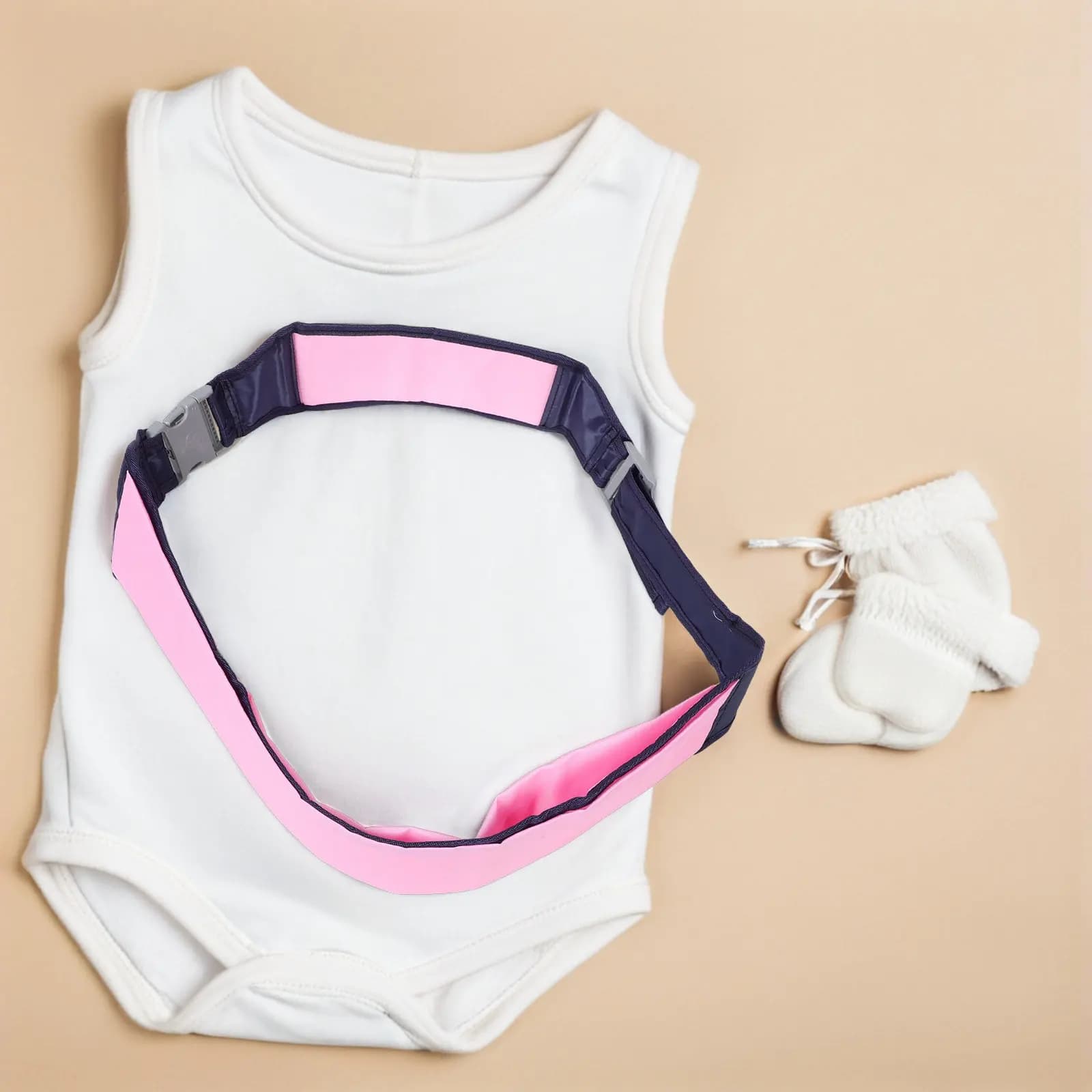 Baby Sling Carrier Adjustable Pink Shoulder Strap Lightweight Breathable Baby Carrier Newborn to Toddler for Hiking and Daily