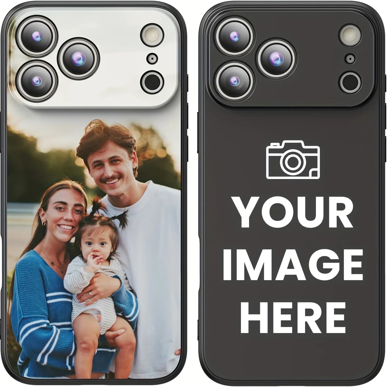 Custodia morbida smerigliata personalizzata con foto fai-da-te per iPhone 17 16 16E 15 14 13 12 11 Pro Max Air Mini SE 2020 2022 X XS XR 6 7 8 Plus Cover